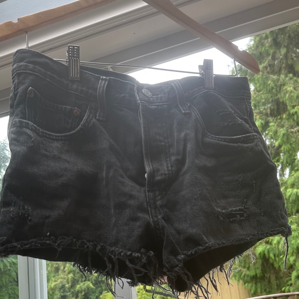 Levi's Black Jean Shorts for Women